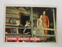 1956 TOPPS DAVEY CROCKETT SERIES 1 #24 HOME SWEET HOME