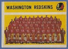1960 Topps #132 Washington Redskins Team Card Checklist Unchecked