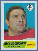 1968 Topps #124 Nick Buoniconti Boston Patriots