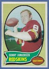 1970 Topps #200 Sonny Jurgensen Washington Redskins