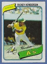 1980 Topps #482 Rickey Henderson RC Oakland Athletics