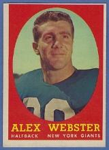 Nice 1958 Topps #30 Alex Webster New York Giants
