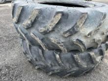 (2) Good Year Ultra Torque Radial DT712  16.9 X 30 Tractor Tires, 40% Tread