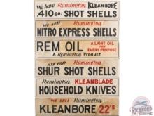 Lot Of 6 Remington Paper Advertising Signs