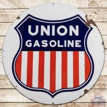 Union Gasoline 42" DS Porcelain Sign w/ Shield Logo