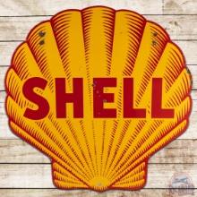 Shell Gasoline 48" DS Porcelain "Shark Tooth" Clamshell Sign