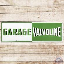 Valvoline Garage Self-Framed SS Porcelain Sign