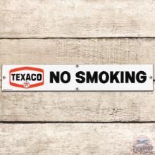 Texaco No Smoking SS Porcelain Sign w/ New Logo