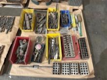 Pallet of Punches, Set up Blocks Twist Drills, Bolts