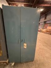 Lot of 2 Double Door Cabinets with Electric Components 38? X 24? X 73?