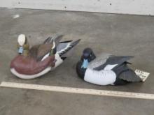 2 Beautiful Duck Decoys, 1 Loon Lake and the other is Unmarked(ONE$) WILDLIFE ART