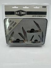 NEW Old Timer 3 Knife Gift Set
