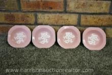 4, 1940S CAMEO WARE BY HARKER POTTERY CO