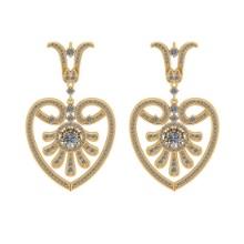 3.01 Ctw VS/SI1 Diamond Style 14K Yellow Gold Earrings ALL DIAMOND ARE LAB GROWN DIAMOND
