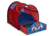 Delta Children Spider-Man Sleep and Play Toddler Bed with Tent