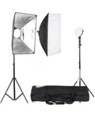 LED Photography Studio Lighting Light Kit with