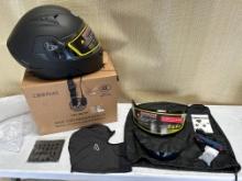 NEW Helmet for Riding Matte Black - Medium Size w/ Wireless Earphone