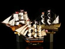 (3) Model Ships