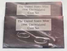 (2) 1996 U.S. Mint Uncirculated Mint Sets (22-coins)