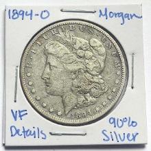 1894-O Morgan Silver Dollar VF