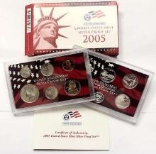 2005 U.S. Mint Silver Proof Set (10-coins)