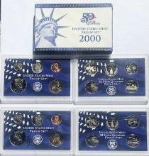 (2) 2000 United States Mint Proof Sets (20-coins) 1-set with no box or COA