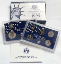 1999 U.S. Mint Proof Set (10-coins)