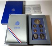 1986-S US Mint Prestige 7-coin Proof Set with Box & COA