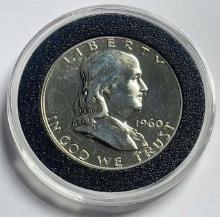 1960 Franklin Proof Silver Half Dollar