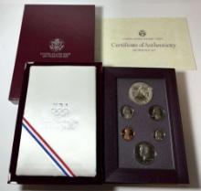 1988 US Mint Prestige 6-coin Proof Set with Box & COA