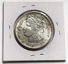 1990 Silver Trade Unit Morgan Dollar Design 1 ozt .999 Silver