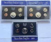 (3) 1979 United States Mint Proof Sets (15-coins)