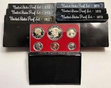 (6) 1970 United States Mint Proof Sets (36-coins)
