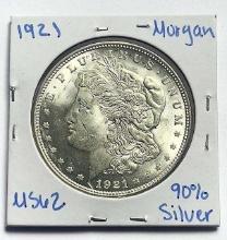 1921 Morgan Silver Dollar MS62
