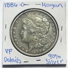 1886-O Morgan Silver Dollar VF
