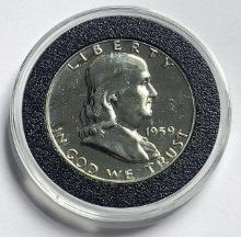1959 Franklin Proof Silver Half Dollar