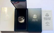 1991 U.S. Mint Korean War Memorial Commemorative Proof Silver Dollar