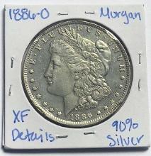1886-O Morgan Silver Dollar XF