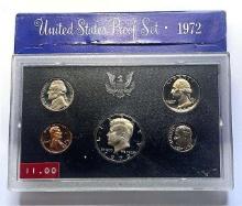 (2) 1972 United States Proof Sets (one no box) 10-coins