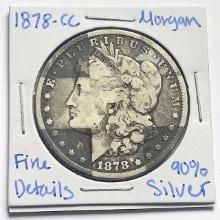 1878-CC Morgan Silver Dollar Fine
