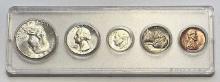 1962 United States "Put Together" Silver Mint Set (5-coins)
