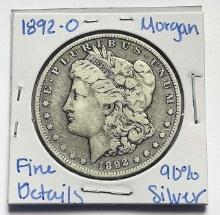 1892-O Morgan Silver Dollar Fine