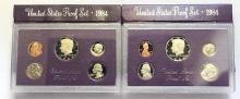(2) 1984 United States Mint Proof Sets (10-coins)