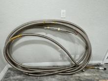 LN2 Liquid Nitrogen Transfer Hose - flexible stainless steel, value $10.000