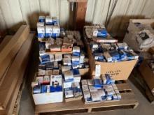 Pallet of Engine Controls, Switches, Misc Parts