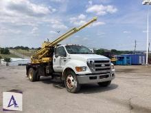 2008 Ford F-650 Flatbed Auger Truck - Toolboxes - Powerstroke Diesel - Manual Transmission
