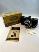 Vintage Spartus 35F Camera Used Condition Herold Manufacturing Co Model 400 with Original Box and In