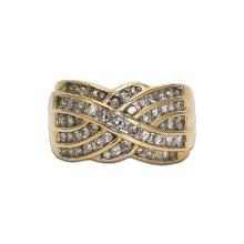 14k Gold Diamond Ring 1.0 TCW - Size 7.5