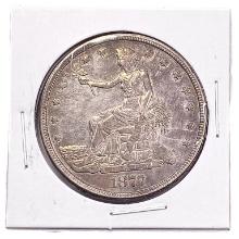 1877 Silver Trade Dollar GEM BU
