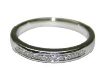 Diamond Wedding Band Ring Size 7.25, Platinum -
